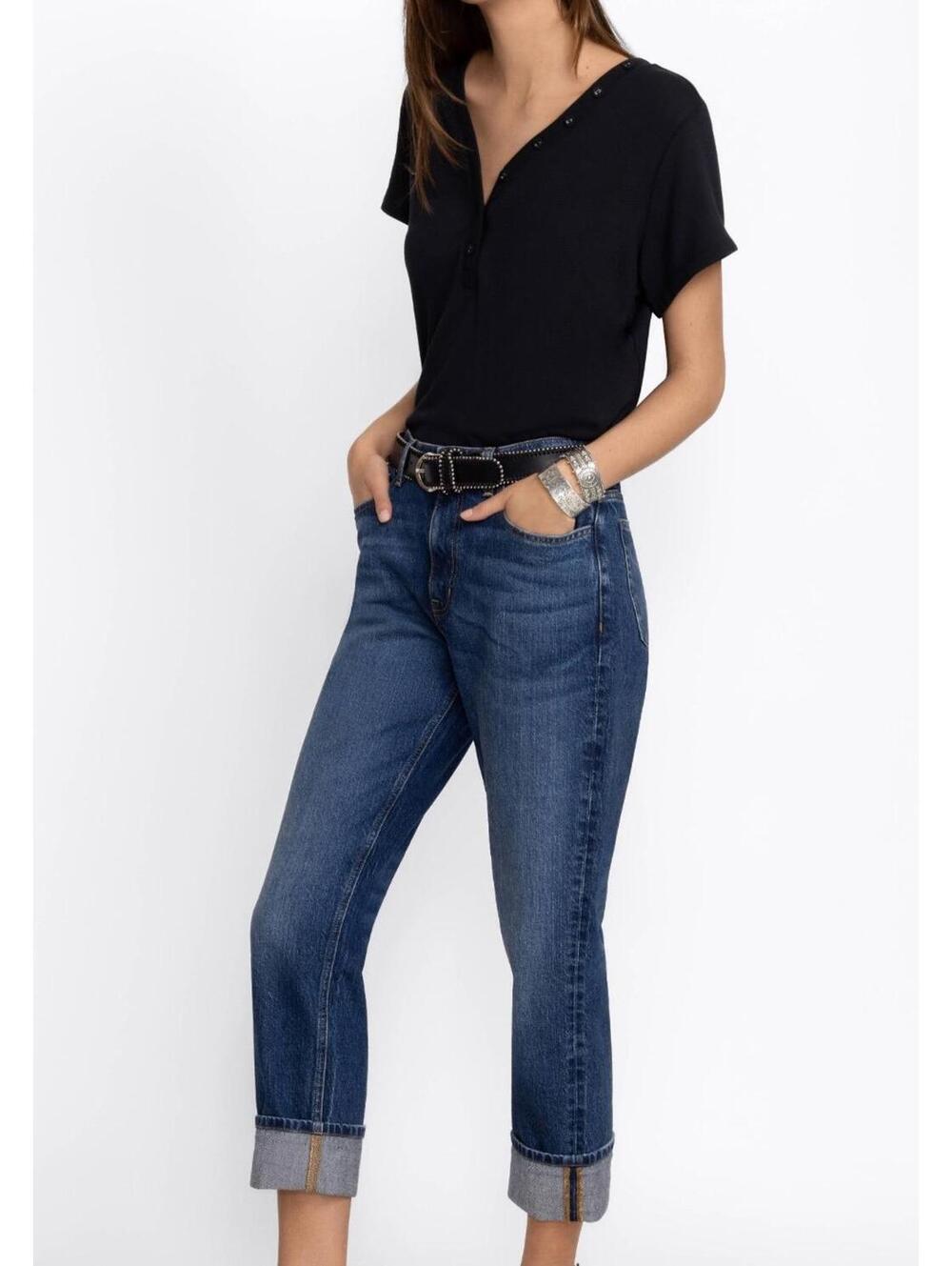 Johnny Was BARCELONA BOYFRIEND Denim Relaxed Fit Jeans Sz 30 EUC